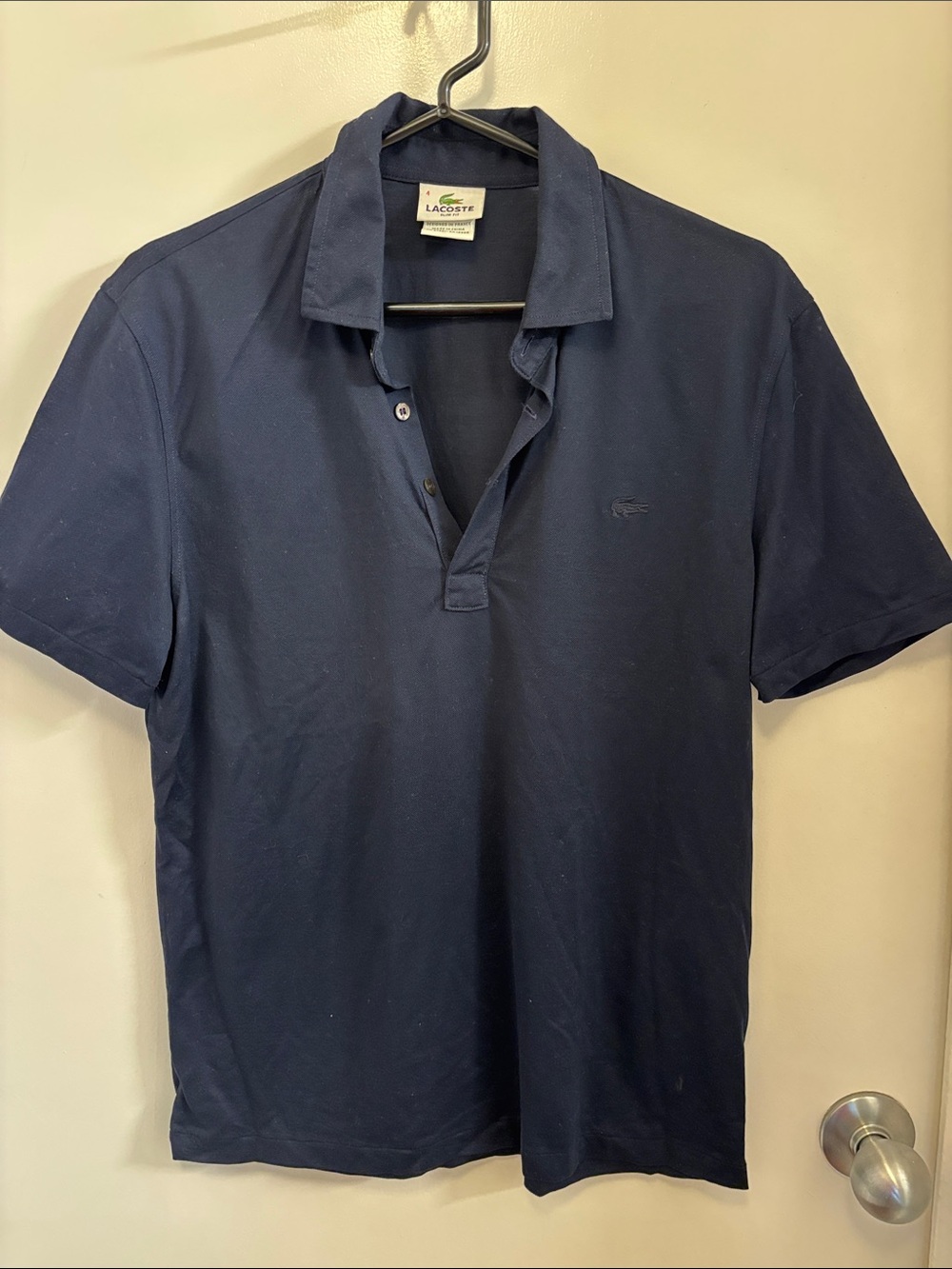 Lacoste Men's Dark Navy Short Sleeve Polo